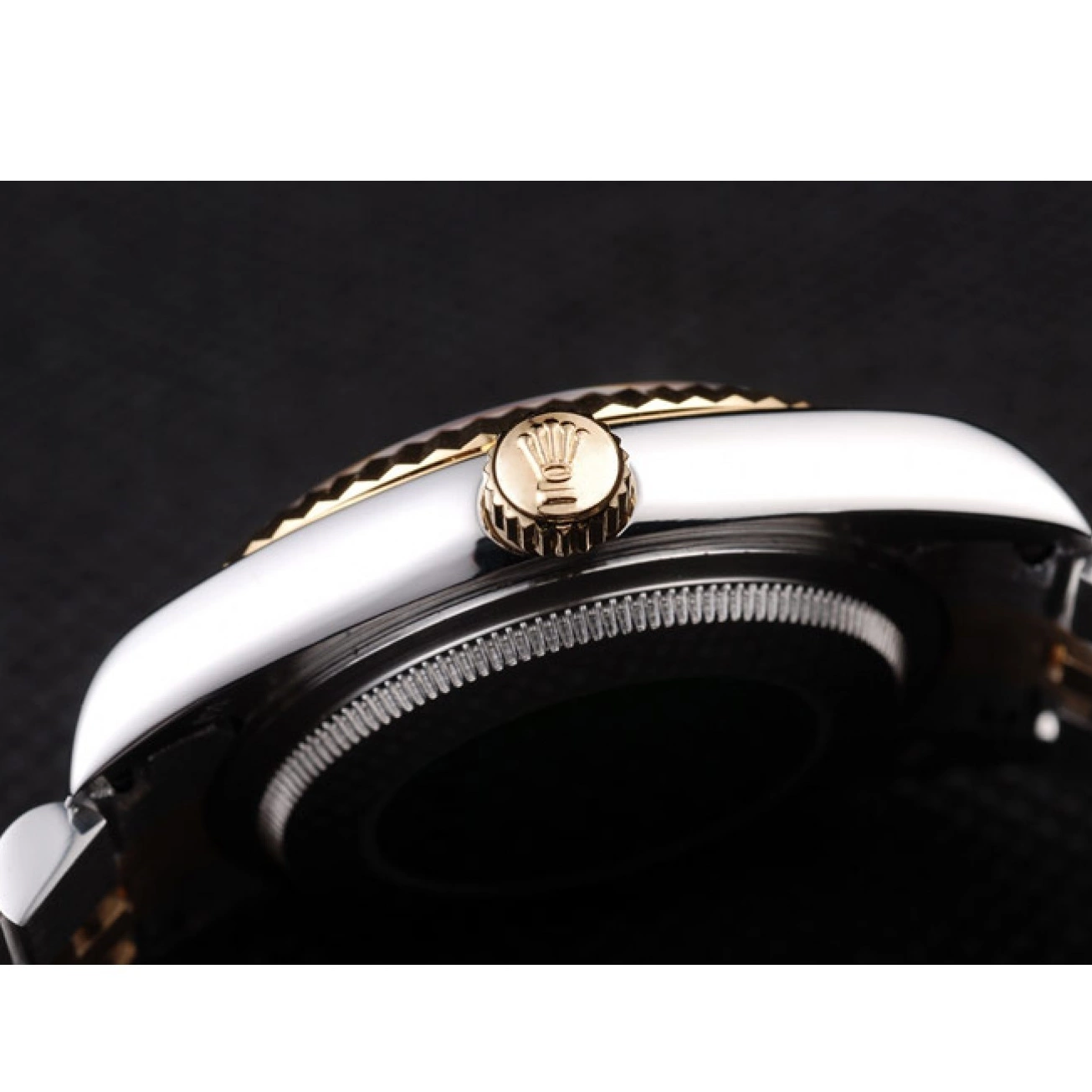 Aaa replica 98084 Dial DateJust Steel Stainless Silver Two 18k Gold Tone Plated Rolex 0514